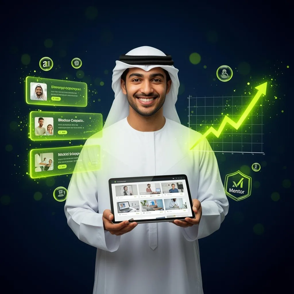 Emirati mentor with AI-powered teaching tools